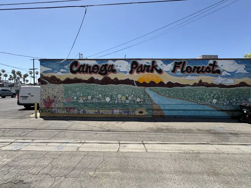 Canoga Park Florist mural, Canoga Park CA