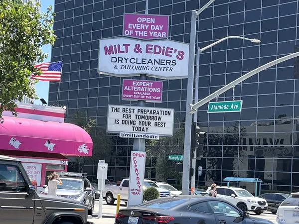 Milt & Edie's Drycleaners on Riverside Drive, Toluca Lake CA